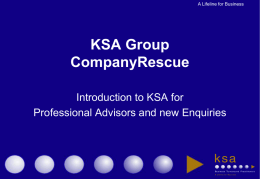 KSA (NE) Ltd - Company Rescue