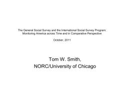 A Generation of Data: The General Social Surveys, 1972