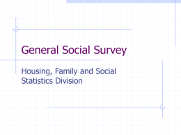 General Social Survey