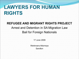 LAWYERS FOR HUMAN RIGHTS - ProBono | Pro