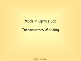 Physics 2015 &ndash; General Physics Lab 1 Introductory Meeting