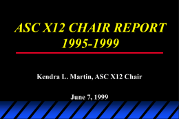 FEBRUARY 1997 ASC X12 TRIMESTER MEETING
