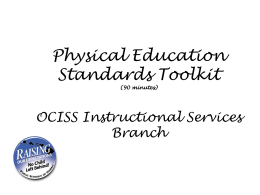Physical Education Standards Toolkit