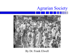 Agrarian Society - Rogers State University