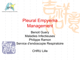 Pleural Empyema Management - Infectio