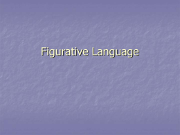 Figurative Language - Fullerton Union High School