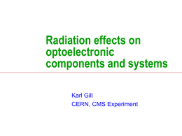 Radiation effects on optoelectronic components and systems