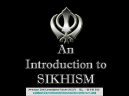 Sikhism 101 - United Sikhs