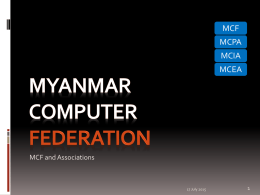 PPT - Myanmar Computer Federation