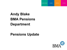 Features of the NHS pension scheme 1. Pension based on