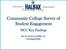 LESSONS LEARNED - Halifax Community College