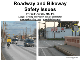 Roadway and Bikeway Safety Issues
