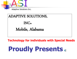 ADAPTIVE SOLUTIONS, INC. in Mobile, Alabama Technology for