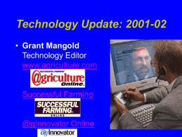 Technology Update: 2001-02