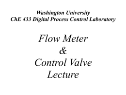 Washington University ChE 433 Digital Process Control