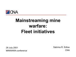 Presentation Title - Mine Warfare Association