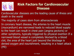 Risk Factors for Cardiovascular Disease