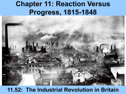 Chapter 11: Reaction Versus Progress, 1815-1848