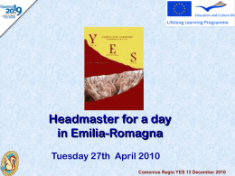 Diapositiva 1 - Assemblea legislativa Regione Emilia