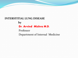 INTERSTITIAL LUNG DISEASE - :: King George's Medical