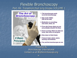 TBLB volume 1 - Bronchoscopy International