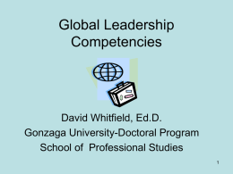 Global Leadership Competencies