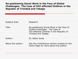 Re-positioning Social Work in the Face of Global Challenges:
