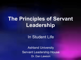 Servant Leadership - ocpaonline.org