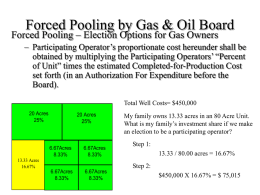 Forced Pooling by Gas & Oil Board