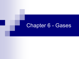 Chapter 6 - Gases - The Lesson Locker