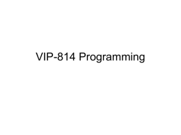 VIP-804 Programming