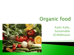 Organic and healthy food