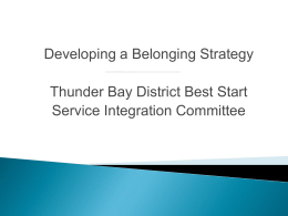 Thunder Bay District Best Start Services