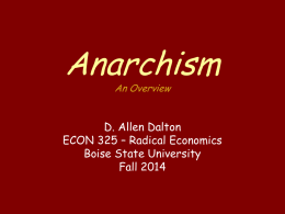 ECON 325 RADICAL ECONOMICS - College Of Business and …