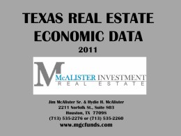 Jim McAlister , McAlister Investment