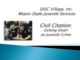 DISC Village, Inc. Civil Citation Presentation