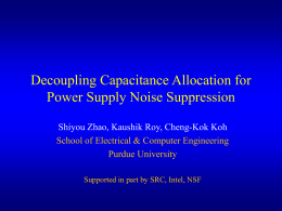 Power Supply Noise Analysis for Deep Sub