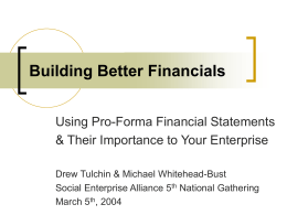 Building Better Financials