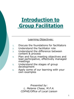 Group Facilitation Essentials
