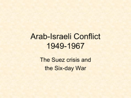 Arab-Israeli Conflict (3)