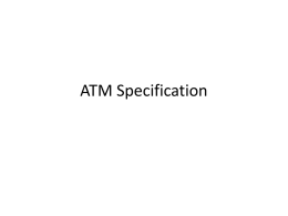 ATM Specification – State Tables