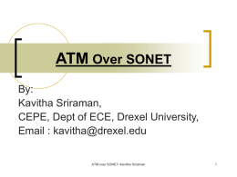 ATM Over SONET - Electrical and Computer Engineering