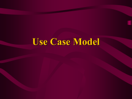 Use Case Model - University of Wisconsin–La Crosse