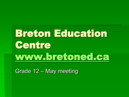 Breton Education Centre’s