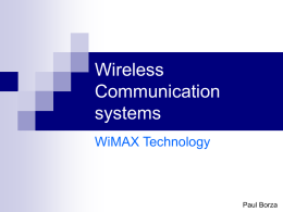 Wireless Communication systems