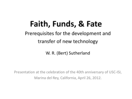 Faith, Funds, & Fate - University of Michigan
