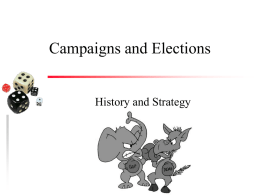 Campaigns and Elections - Texas A&M University–Central Texas