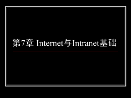 第7章 Internet与Intranet基础