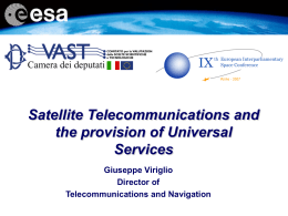 The ESA Telecom Applications Initiative