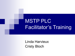 MSTA Grant PLC Leaders Training